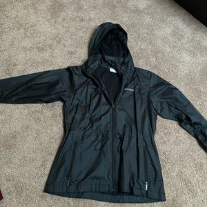 Columbia rain jacket with cinch waist